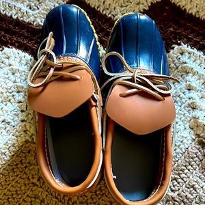 LLBean Navy Short Booties